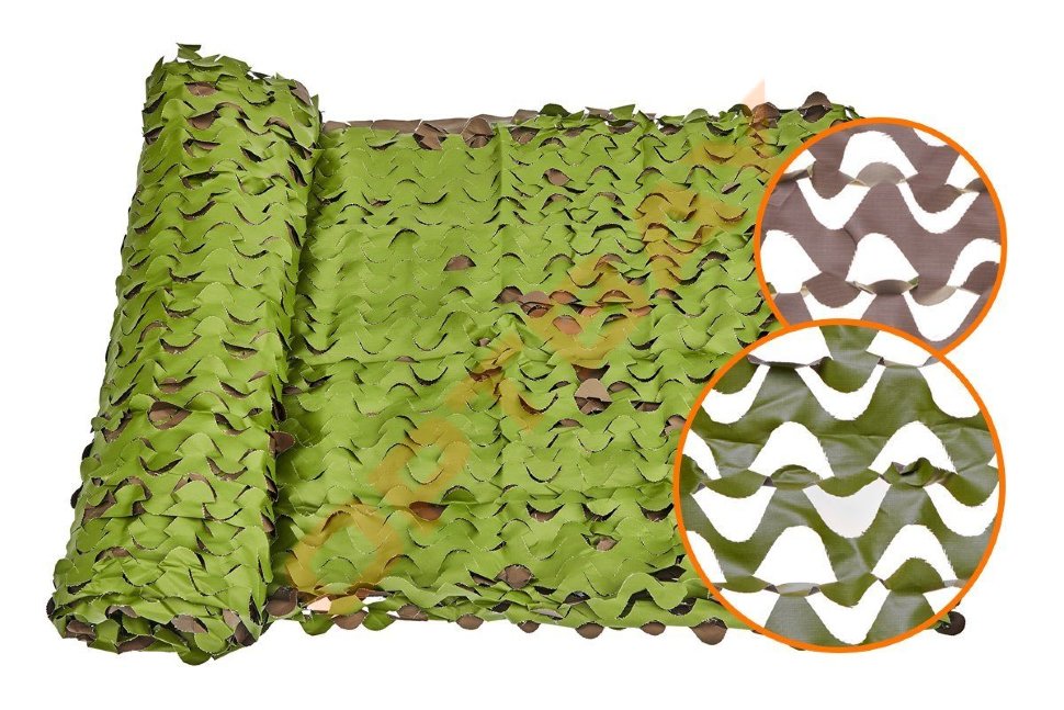 Маскировочная сетка Лайт (зеленый - коричневый): 2х50 метра