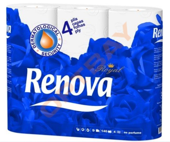 Туалетная бумага Renova Royal 9 рулонов